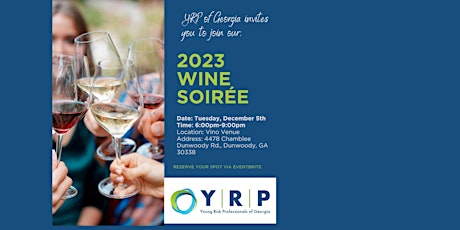 Hauptbild für YRP of Georgia 2023 Year-End Sommelier Soirée