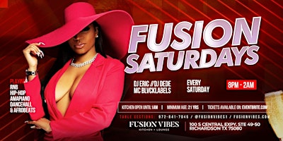 Imagen principal de ***Fusion Saturdays All Genre Hip-Hop/RnB/Old School/Reggae/No Cover***