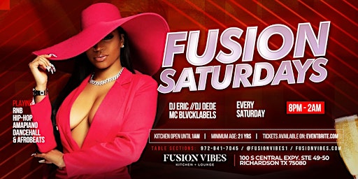 ***Fusion Saturdays All Genre Hip-Hop/RnB/Old School/Reggae/No Cover*** primary image