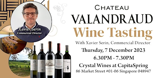 Crystal Wines Presents: Ch Valandraud Wine Tasting primary image