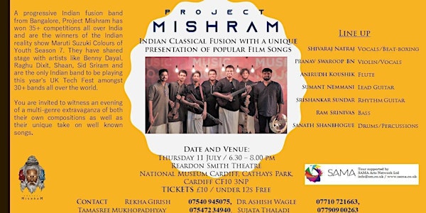 PROJECT MISHRAM-  Carnatic Fusion Band from Bangalore, India