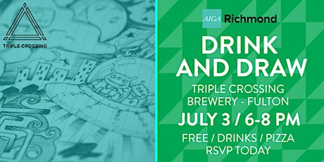 AIGA Richmond – Drink and Draw @ Triple Crossing Brewery - Fulton primary image