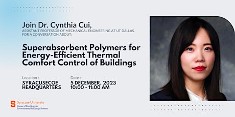 Superabsorbent Polymers for Energy-Efficient Thermal Comfort Control primary image