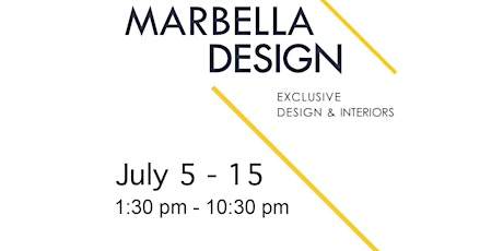 Imagen principal de VIP INVITATION MARBELLA DESIGN / 5-15 July