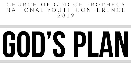 Primaire afbeelding van GOD'S PLAN - COGOP Youth Ministries Conference 2019