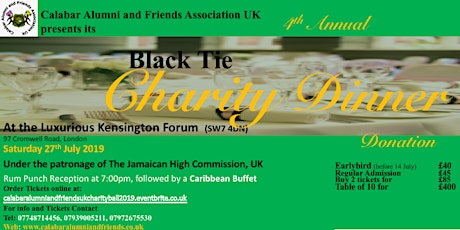 Calabar Alumni and Friends Association UK 4th Annual Black Tie Charity Dinner primary image