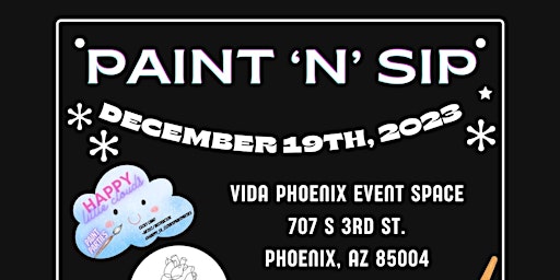 Christmas Cactus with Santa Hat Paint and Sip at Vida PHX! primary image