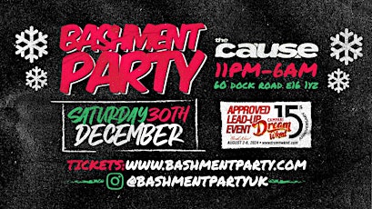 Bashment Party -Red, White & Black Affair (Dream Wknd Lead-Up Event) primary image