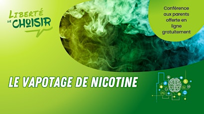 Conférence sur le vapotage de nicotine