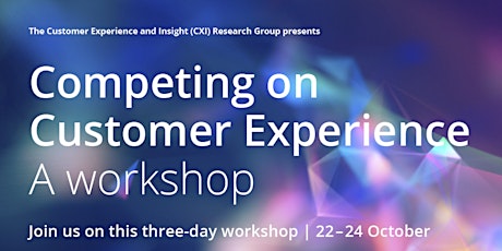 Competing on Customer Experience Workshop 2019 (CCX) primary image
