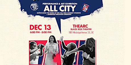Primaire afbeelding van Words Beats & Life: ALL-CITY youth talent showcase & exhibition