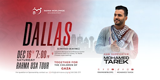 Rahma 4 Gaza's Children Tour - Dallas