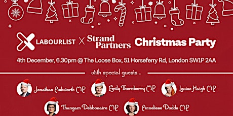 Hauptbild für LabourList X Strand Partners Christmas Party