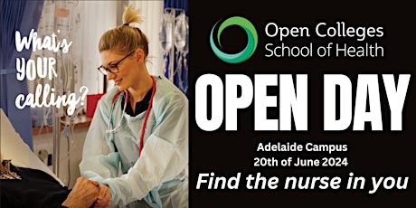 Open Colleges School of Health Adelaide Campus OPEN DAY