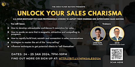Unlock Your Sales Charisma Bootcamp primary image