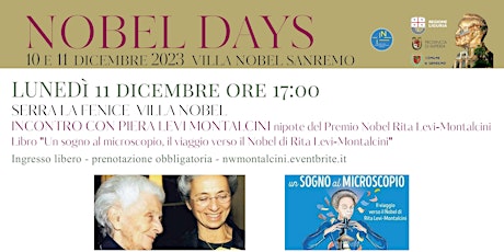 Imagem principal de Sa(n)remo Lettori - 11 dicembre Villa Nobel - Piera Levi Montalcini