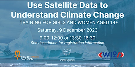 Hauptbild für Training for girls & women-Register@ https://indico.cern.ch/e/satellitedata