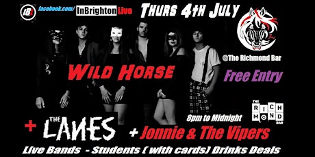 Wild Horse, The Lanes, Jonnie and The Vipers. InBrighton Live primary image