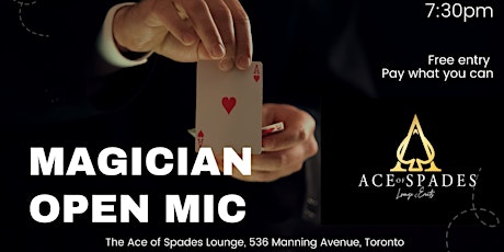 The Toronto Magician Open Mic (Free entry!)