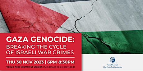 Gaza Genocide: Breaking the Cycle of Israeli War Crimes primary image