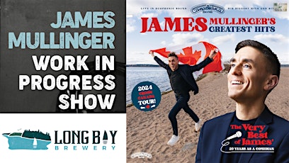 Imagem principal do evento James Mullinger  - 2024 Tour Warm Up (Work-In-Progress) at Long Bay Brewery