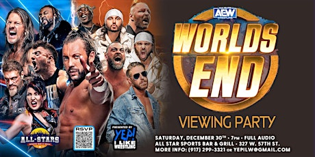 Primaire afbeelding van AEW Worlds End Viewing Party @ All Stars Sports Bar & Grill