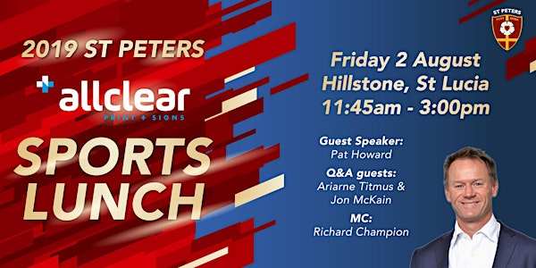 St Peters Sports Lunch 2019