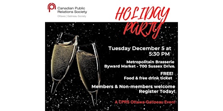 CPRS Ottawa -Gatineau 2023 Holiday Party primary image