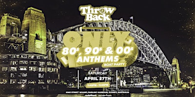 Imagem principal de Throw Back - 80s, 90s, Noughties - Boat Party