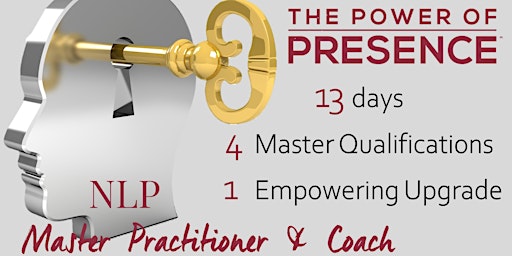 Imagem principal de NLP MASTER PRACTITIONER & COACHING QUALIFICATIONS -  DEPOSIT - LIVE ONLINE