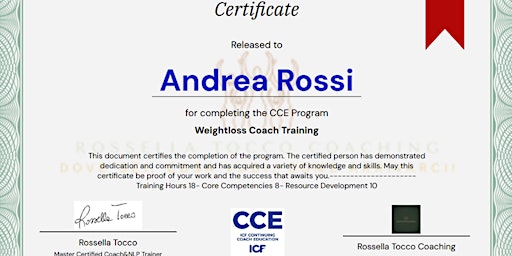 Hauptbild für Weightloss Coach Traning - ICF CCE Accredited