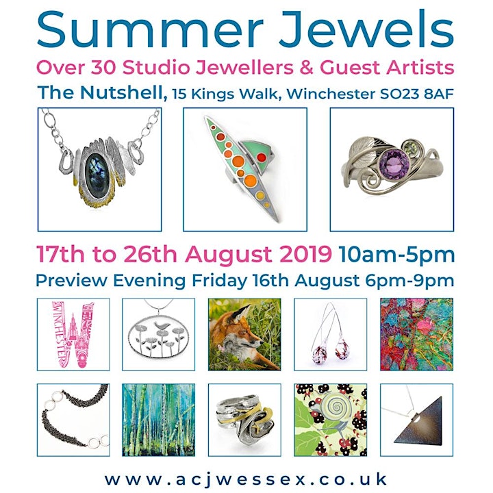 PREVIEW EVENING - Summer Jewels & Guest Artists at the Nutshell image