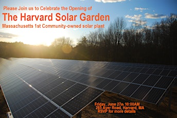 Harvard Solar Garden Ribbon Cutting and Grand Opening primary image