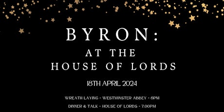 Byron at the House of Lords