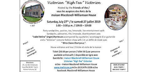 Macdonell-Williamson House Victorian "High Tea" primary image