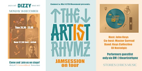 Primaire afbeelding van The ARTisT Rhymz - Jamsession on tour