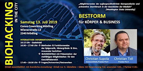 Hauptbild für BIOHACKING in the City-Bestform für Körper & Business