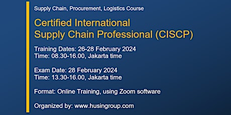 Certified International  Supply Chain Professional (CISCP) primary image