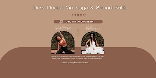 New Moon: Yin Yoga & Sound Bath Healing primary image