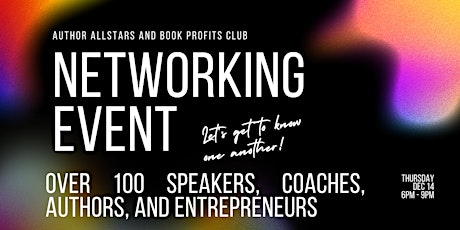 Image principale de Connecting Authors, Speakers, and Coaches Networking Event