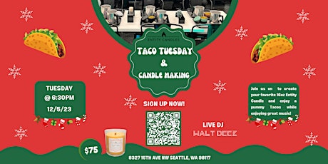 Taco Tuesday & Candle Making primary image