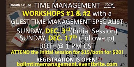 BOLIM Time Management Workshop primary image