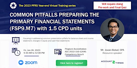 Common pitfalls preparing the primary financial statements (1.5 CPD units) primary image