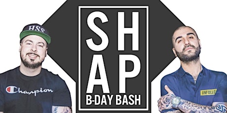 Shap Events Birthday Bash - High Society Saturdays primary image