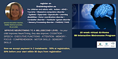 IM INTERACTIVE METRONOME HOME PROGRAM - IMPROVE NEUROTIMING TO A MILISECOND primary image