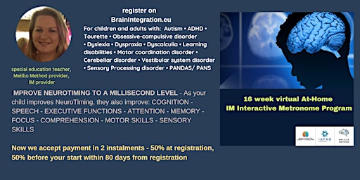 Image principale de IM INTERACTIVE METRONOME HOME PROGRAM - IMPROVE NEUROTIMING TO A MILISECOND