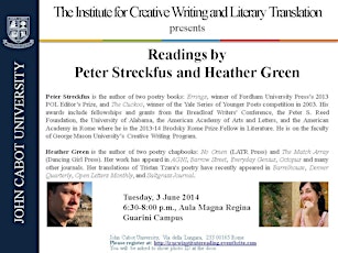 JCU presents  Readings by Peter Streckfus and Heather Green primary image