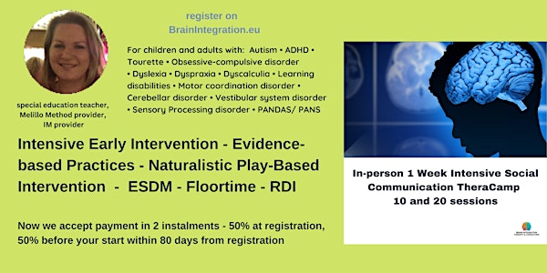 SOCIAL COMMUNICATION THERACAMP FOR A CHILD WITH ASD/SPEECH DELAY