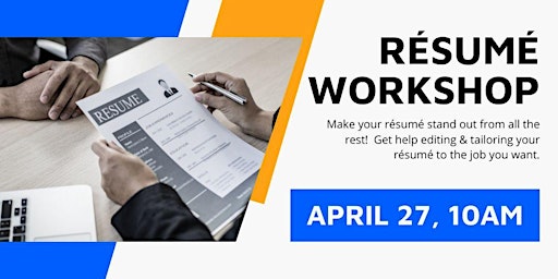 Hauptbild für Résumé Workshop for Job Seekers