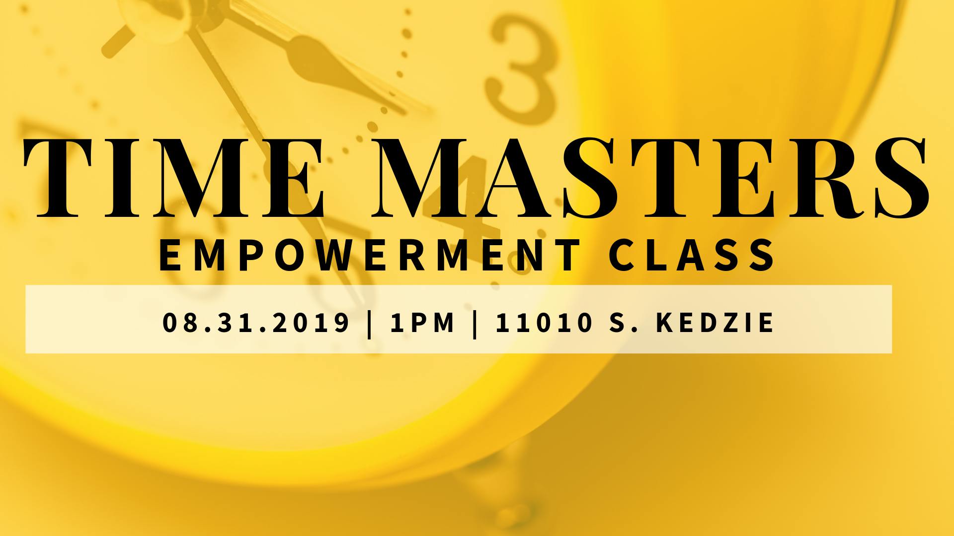 Time Masters Empowerment Class
